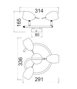 Φωτιστικό Σποτ Ροζέτα Χρώμιο 3xGU10 ACA DECOR – MC1163G