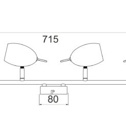 Φωτιστικό Σποτ Ράγα Χρώμιο 4xGU10 ACA DECOR  – MC1164