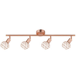 Φωτστικό Σποτ 4XE14 Χάλκινο Πλέγμα ACA DECOR – MC15614C