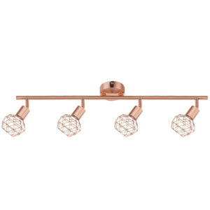 Φωτστικό Σποτ 4XE14 Χάλκινο Πλέγμα ACA DECOR  – MC15614C