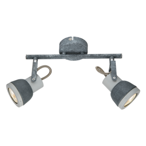 ACA DECOR  – Επίτοιχο Φωτιστικό 2ΧGU10 Μεταλλικό Απόχρωση Τσιμέντο MC167792C
