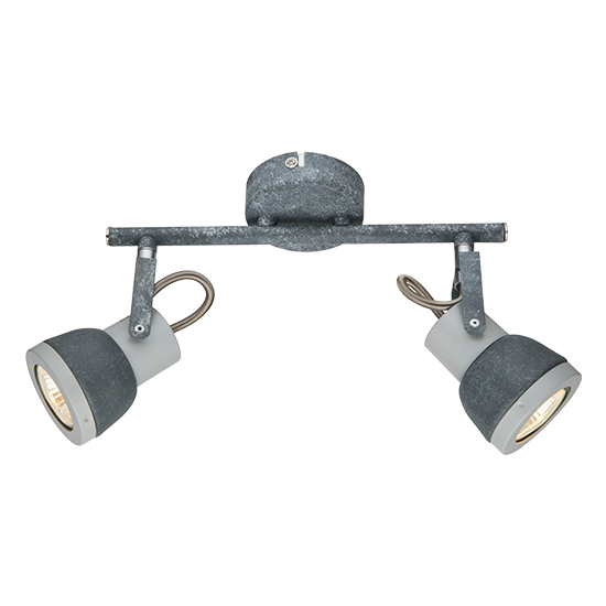 ACA DECOR  – Επίτοιχο Φωτιστικό 2ΧGU10 Μεταλλικό Απόχρωση Τσιμέντο MC167792C