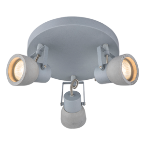 ACA DECOR   – Επίτοιχο Φωτιστικό 3ΧGU10 Τσιμέντο + Μέταλλο  Φ23ΧΗ16,5cm