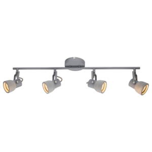 ACA DECOR   – Επίτοιχο Φωτιστικό 4ΧGU10 Τσιμέντο + Μέταλλο  68,5Χ11ΧΗ18cm