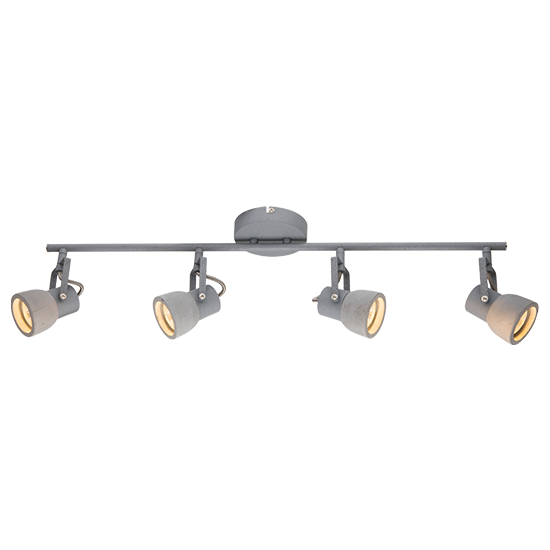 ACA DECOR   – Επίτοιχο Φωτιστικό 4ΧGU10 Τσιμέντο + Μέταλλο  68,5Χ11ΧΗ18cm