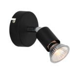 ΣΠΟΤ 1xGU10 ΜΑΥΡΟ MAT TRINITY ACA DECOR – MC634BK1