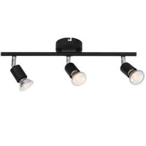 Σποτ III Μαύρο ΜΑΤ 3 Χ GU10 ACA DECOR  – MC634BK3