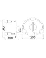 Σποτ III Ροζέτα Μαύρο ΜΑΤ 3 Χ GU10 ACA DECOR  – MC634BK3G