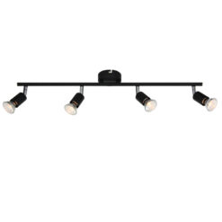 Σποτ IIII Μαύρο ΜΑΤ 4 Χ GU10 ACA DECOR – MC634BK4