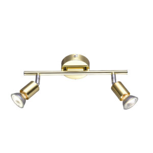 Σποτ 2ΧGU10 Μεταλλικό Γυαλιστό Χρυσό ACA DECOR – MC634PB2