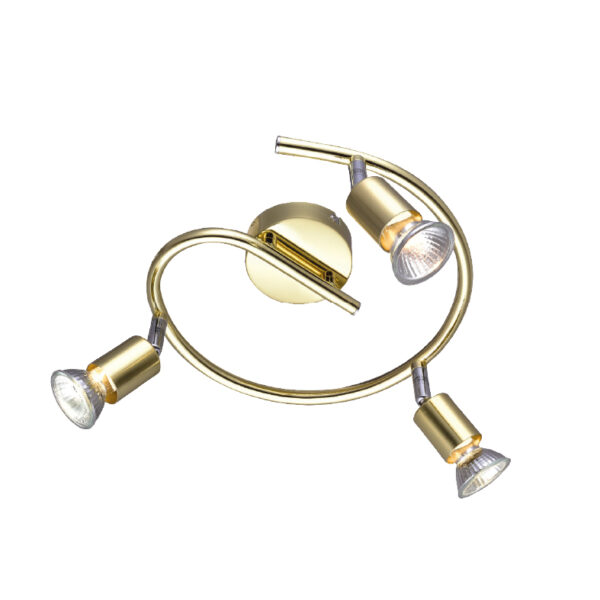 Σποτ 3ΧGU10 Ροζέτα Μεταλλικό Γυαλιστό Χρυσό ACA DECOR – MC634PB3G