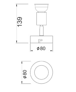 Φωτιστικό Σποτ Ασημί 1xGU10 ACA DECOR – MC634SL1