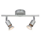 Φωτιστικό Σποτ Ράγα Ασημί 2xGU10 ACA DECOR – MC634SL2