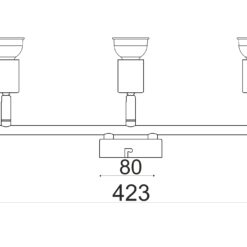 Φωτιστικό Σποτ Ράγα Ασημί 3xGU10 ACA DECOR – MC634SL3