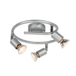 Φωτιστικό Σποτ Ροζέτα Ασημί 3xGU10 ACA DECOR – MC634SL3G