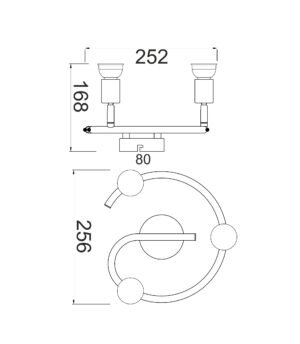 Φωτιστικό Σποτ Ροζέτα Ασημί 3xGU10 ACA DECOR – MC634SL3G