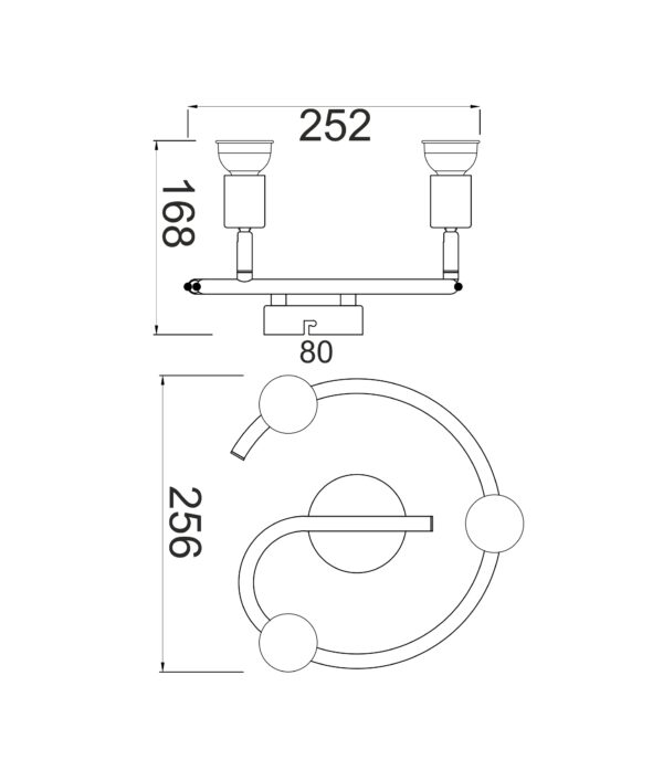 Φωτιστικό Σποτ Ροζέτα Ασημί 3xGU10 ACA DECOR – MC634SL3G
