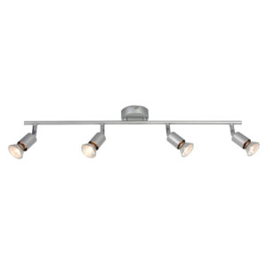 Φωτιστικό Σποτ Ράγα Ασημί 4xGU10 ACA DECOR – MC634SL4