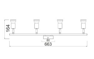 Φωτιστικό Σποτ Ράγα Ασημί 4xGU10 ACA DECOR – MC634SL4