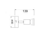 ΣΠΟΤ Ι ΛΕΥΚΟ ΜΑΤ 1 Χ GU10 TRINITY ACA – MC634WH1