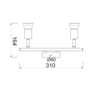 Φωτιστικό Σποτ Λευκό Ματ 2xGU10 Trinity ACA – MC634WH2