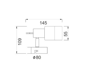 Φωτιστικό Σποτ Νίκελ – Χρώμιο Διάφανο Γυαλί 1xGU10 ACA DECOR – MC6561