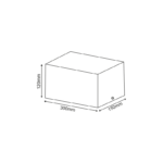 Βάση Σποτ Οροφής 2xAR111 Ρυθμιζόμενη Λευκή 150x300x120 ACA –  MCDAR2W