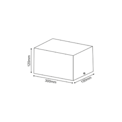 Βάση Σποτ Οροφής 2xAR111 Ρυθμιζόμενη Λευκή 150x300x120 ACA –  MCDAR2W