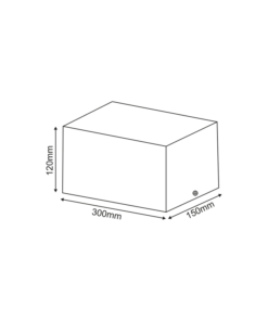 Βάση Σποτ Οροφής 2xAR111 Ρυθμιζόμενη Λευκή 150x300x120 ACA –  MCDAR2W