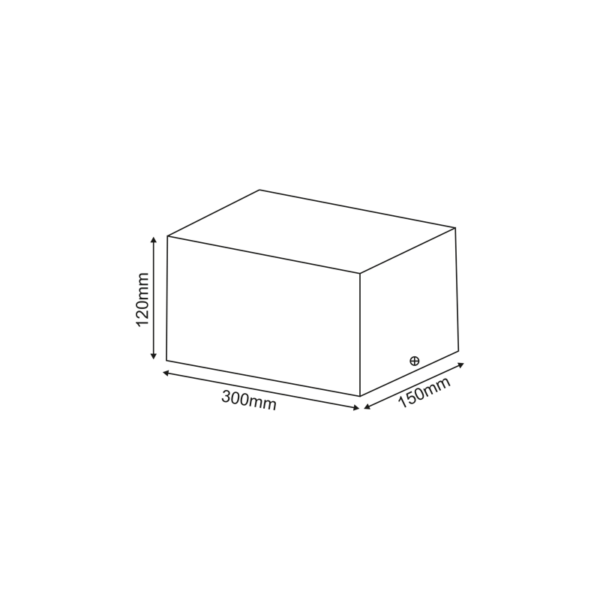 Βάση Σποτ Οροφής 2xAR111 Ρυθμιζόμενη Λευκή 150x300x120 ACA –  MCDAR2W