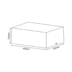 Βάση Σποτ Οροφής 3xAR111 Ρυθμιζόμενη Λευκή 150x450x120 ACA –  MCDAR3W