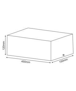 Βάση Σποτ Οροφής 3xAR111 Ρυθμιζόμενη Λευκή 150x450x120 ACA –  MCDAR3W