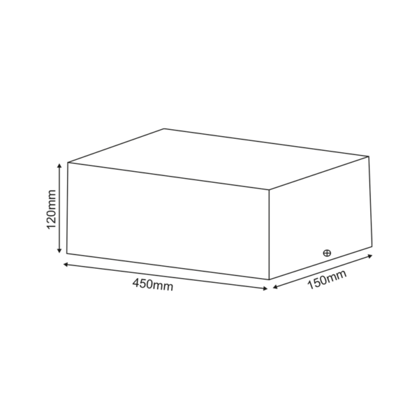 Βάση Σποτ Οροφής 3xAR111 Ρυθμιζόμενη Λευκή 150x450x120 ACA –  MCDAR3W