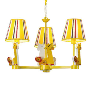 Κρεμαστό Παιδικό Φωτιστικό Ζούγκλα 3xE14 Πολύχρωμο ACA DECOR   – MD04553A