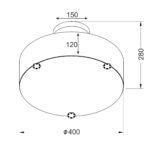 Παιδικό Φωτιστικό Οροφής με Μήλα 3xE14 ACA DECOR – MD130243
