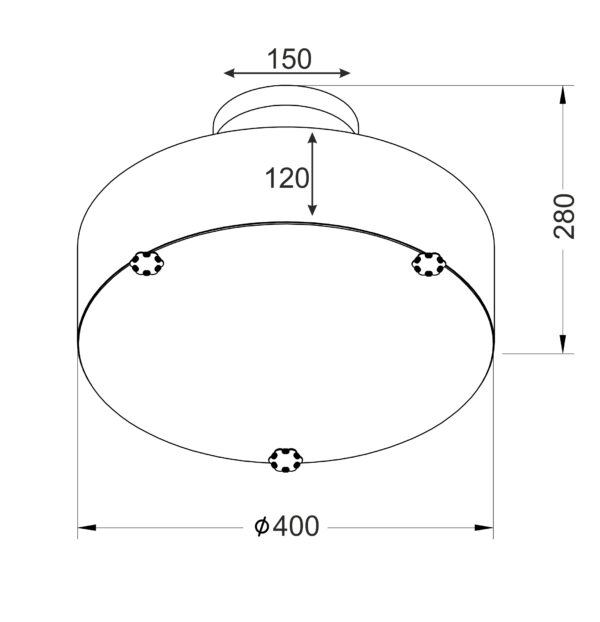 Παιδικό Φωτιστικό Οροφής με Μήλα 3xE14 ACA DECOR – MD130243