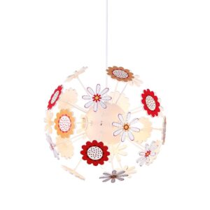Παιδικό Φωτιστικό Οροφής με Λουλούδια 4xE14 Ø350 Πολύχρωμο ACA DECOR – MD160224FLW