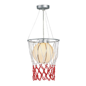 Κρεμαστό Παιδικό Φωτιστικό Καλάθι Μπάλα Μπάσκετ 1xE27 ACA DECOR  – MD50591B