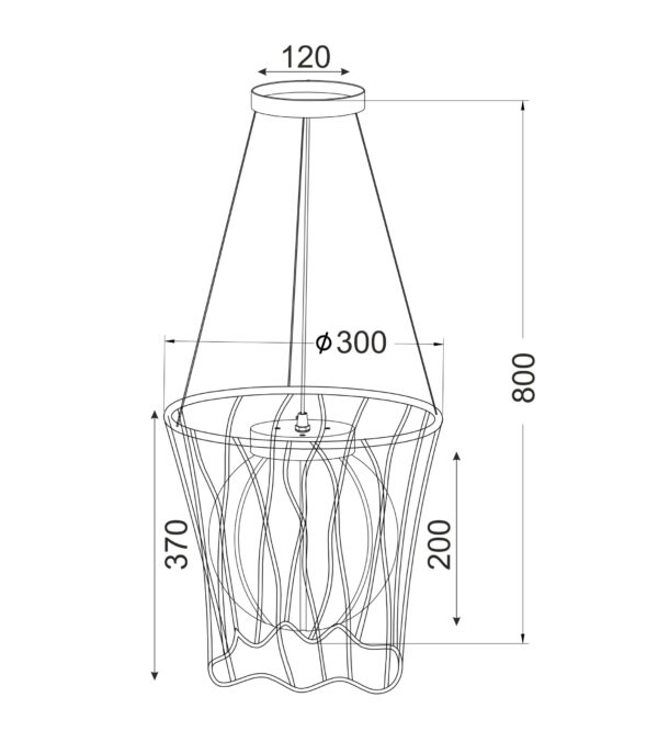 Κρεμαστό Παιδικό Φωτιστικό Καλάθι Μπάλα Μπάσκετ 1xE27 ACA DECOR  – MD50591B
