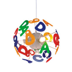 Κρεμαστό Παιδικό Φωτιστικό με Γράμματα 3xE14 ACA DECOR  – MD70853E