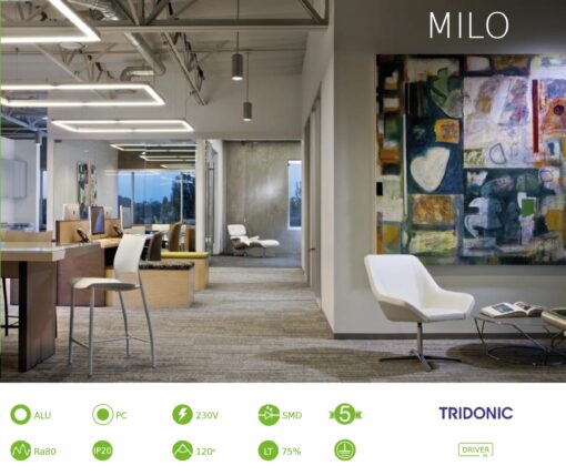 Κρεμαστό / Επίτοιχο Γραμμικό Φωτιστικό MILO ACA