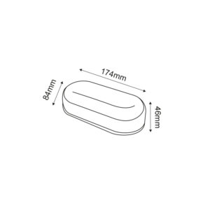 Λευκή Στεγανή Επιτοίχια Χελώνα Led Εξωτερικού Χώρου IP66 12W 1070lm 4000K 180° Ra80 ACA – MINA1240