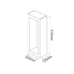 ^ΦΩΤΙΣΤΙΚΟ ΚΗΠΟΥ LED 5W 130LM 230V AC 3000K RA80 IP65 30.000HRS ΜΑΥΡΟ ΤΣΙΜΕΝΤΟ ACA – MK019B-510