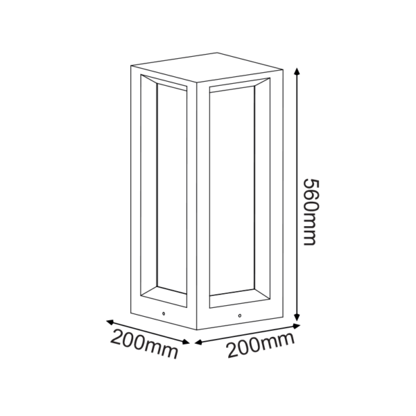 Φωτιστικό Δαπέδου 1xE27 κήπου 33cm λευκό τσιμέντο  + πλαστικό IP65 ACA – MK039W-330