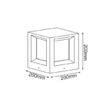 ^ΦΩΤΙΣΤΙΚΟ ΚΗΠΟΥ 200MM IP65 Ε27 Max.7W ΜΑΥΡΟ ΤΣΙΜΕΝΤΟ & PC ΚΑΛΥΜΜΑ ACA – MK041B-200