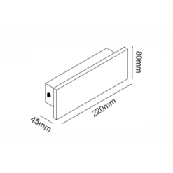 ^ΕΠΙΤΟΙΧΟ ΓΡΑΜΜΙΚΟ ΦΩΤΙΣΤΙΚΟ LED SMD 8W 540LM 230V AC 3000K RA80 IP65 30.000HRS ΛΕΥΚΟ ΤΣΙΜΕΝΤΟ ACA – MK063220W