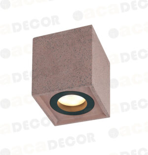 ΕΠΙΤΟΙΧΟ ΦΩΤΙΣΤΙΚΟ 1ΧGU10 ΚΟΚΚΙΝΟ ΤΣΙΜΕΝΤΟ 8,5X8,5XH 10CM MONTE ACA DECOR – MK131S10R