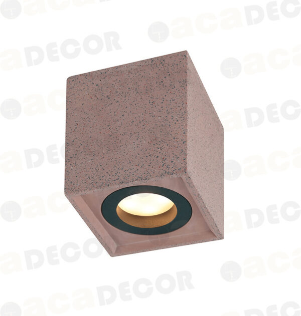 ΕΠΙΤΟΙΧΟ ΦΩΤΙΣΤΙΚΟ 1ΧGU10 ΚΟΚΚΙΝΟ ΤΣΙΜΕΝΤΟ 8,5X8,5XH 10CM MONTE ACA DECOR – MK131S10R