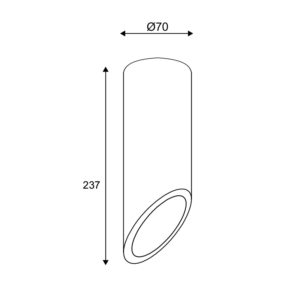 ΕΠΙΤΟΙΧΟ ΦΩΤΙΣΤΙΚΟ 1ΧGU10 ΓΚΡΙ ΤΣΙΜΕΝΤΟ D7XH24CM FALTSO ACA DECOR – MK151S24G