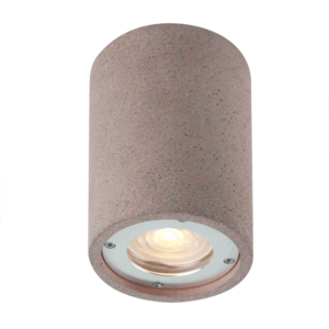 ^ΣΤΡΟΓΓΥΛΟ ΦΩΤΙΣΤΙΚΟ ΟΡΟΦΗΣ IP65 GU10 ΚΟΚΚΙΝΟ ΤΣΙΜΕΝΤΟ ACA – MK163130RR